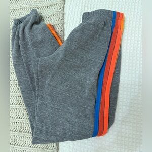 Aviator Nation 5 stripe joggers sweat pants